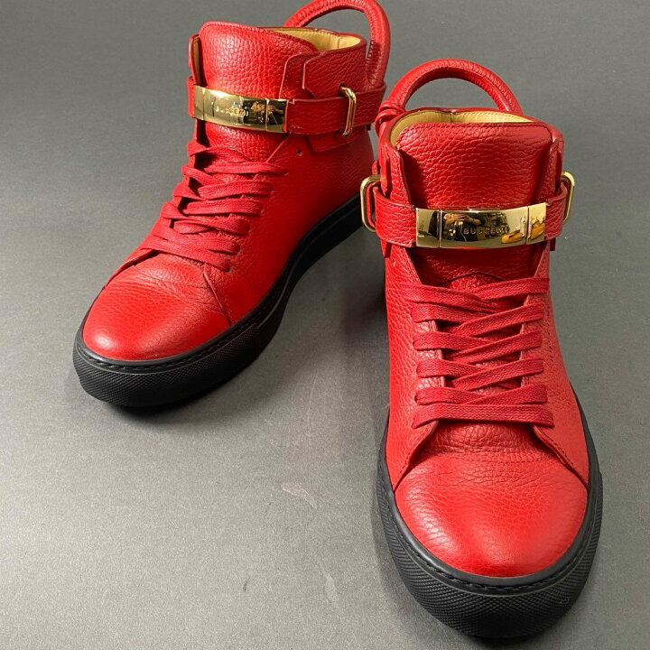 楽天市場】BUSCEMI ブシェミ バックルハイカットレザースニーカー 41 