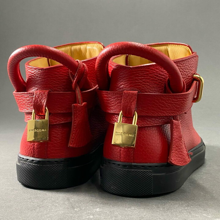 楽天市場】BUSCEMI ブシェミ バックルハイカットレザースニーカー 41 