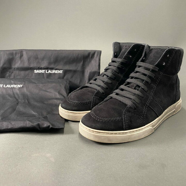 楽天市場】SAINT LAURENT サンローラン イタリア製 Black Suede Joe 