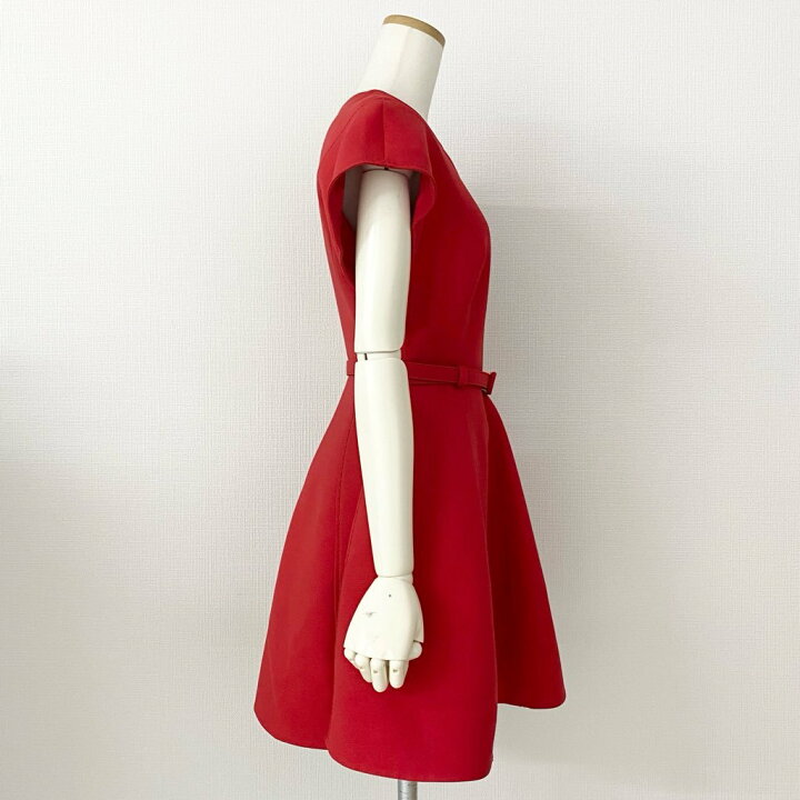 楽天市場】《美品》 VALENTINO ヴァレンティノ Crepe Belted Mini 