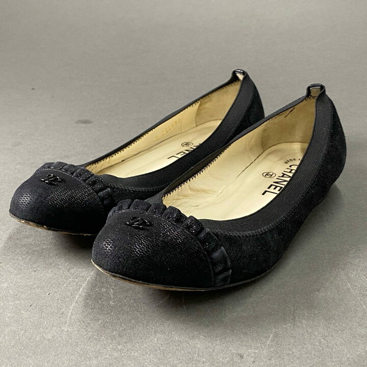 楽天市場】CHANEL シャネル ココマーク バレリーナシューズ フラット 
