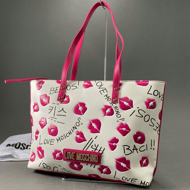 楽天市場】《美品》 LOVE MOSCHINO ラブ モスキーノ Lips Bag リップス  