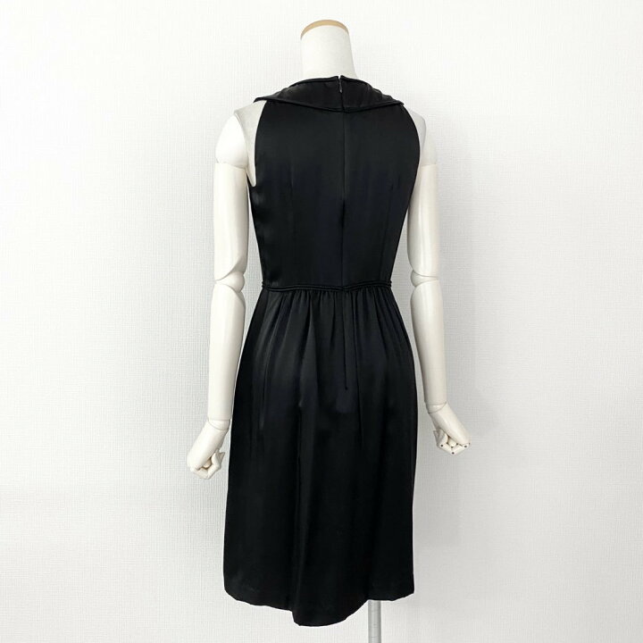 VIVIENNE TAM 花柄ノースリーブワンピース ヴィヴィアンタム ブラック  