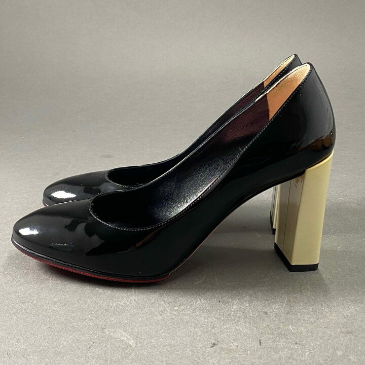 楽天市場】FENDI フェンディ パテントレザー ヒールパンプス 36 1/2 
