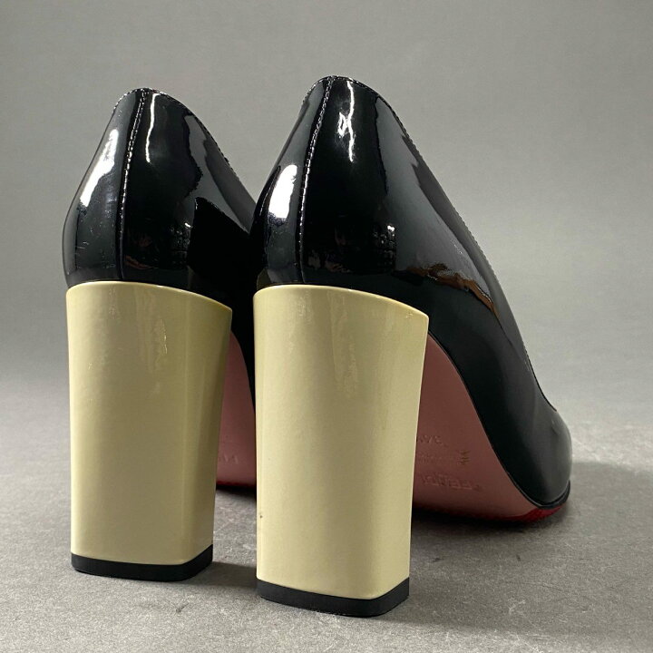 楽天市場】FENDI フェンディ パテントレザー ヒールパンプス 36 1/2 