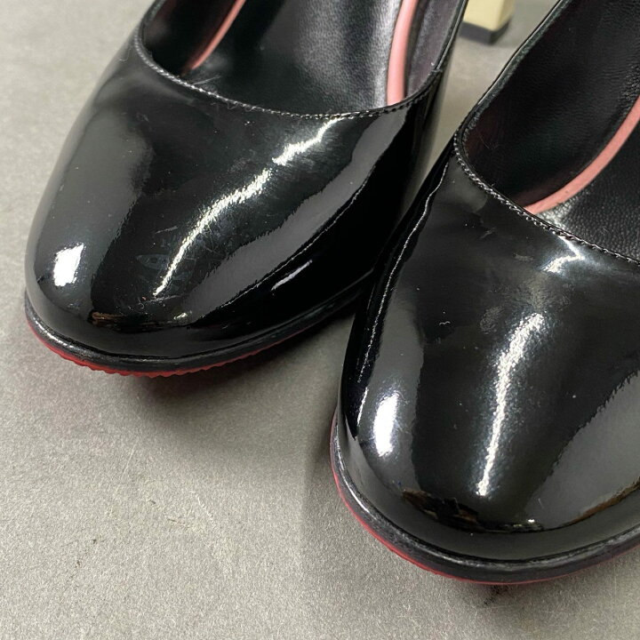 楽天市場】FENDI フェンディ パテントレザー ヒールパンプス 36 1/2 
