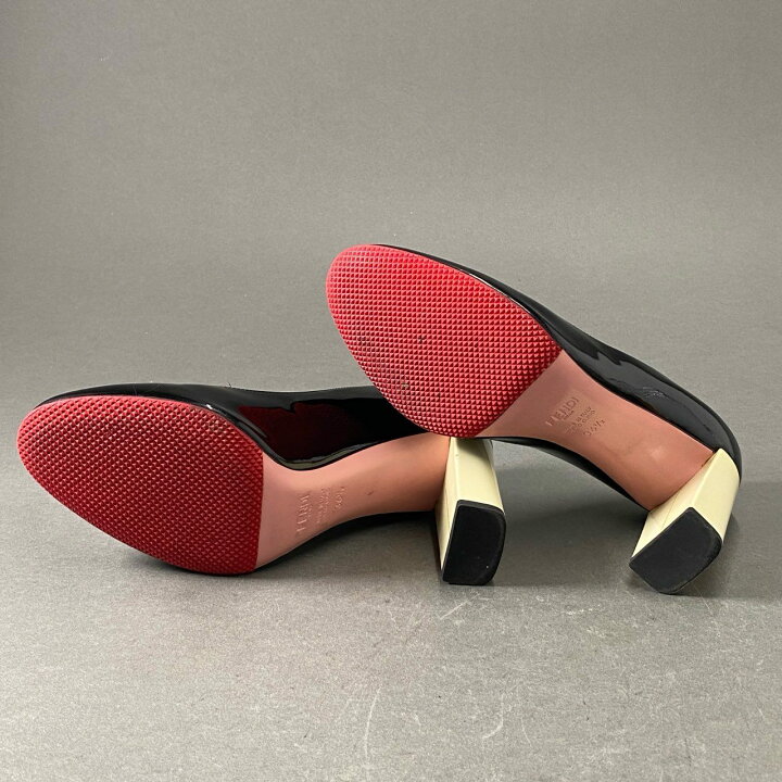 楽天市場】FENDI フェンディ パテントレザー ヒールパンプス 36 1/2 