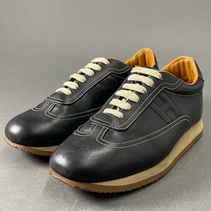 楽天市場】HERMES エルメス クイック レザースニーカー 40 1/2 