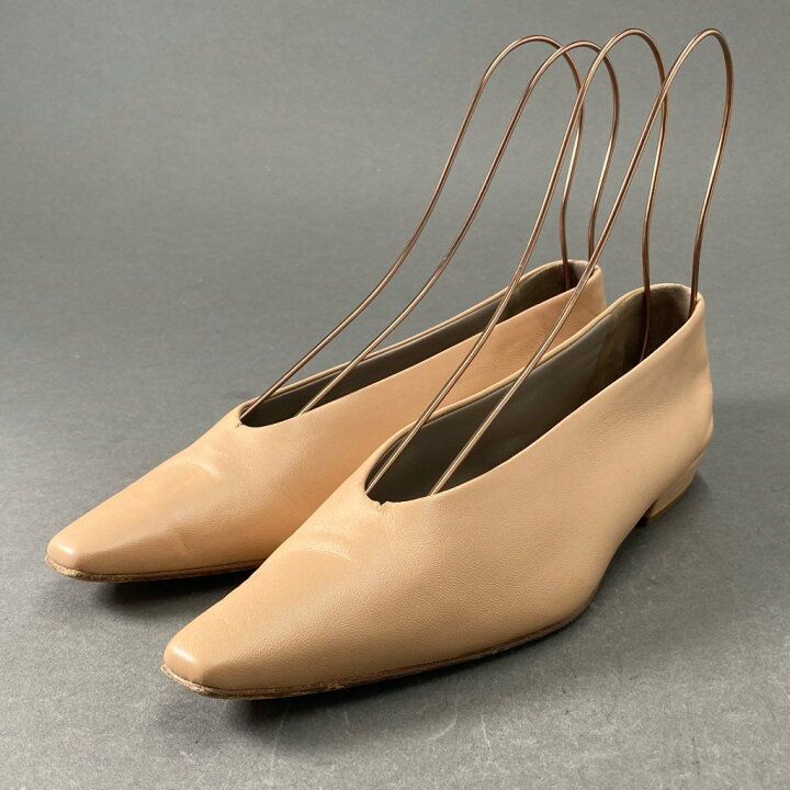 売却済】ボッテガヴェネタ アーモンドパンプス フラットシューズ  