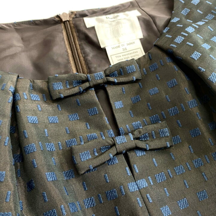 楽天市場】【美品】 日本製 Rene ルネ イタリア製生地 半袖ワンピース  