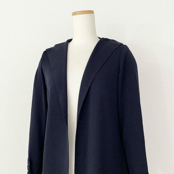 楽天市場】《美品》 日本製 Rene ルネ パール装飾 フーディ ロング 