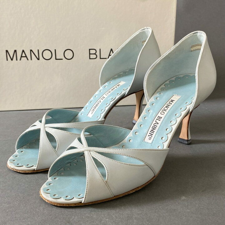 楽天市場】MANOLO BLAHNIK マノロブラニク オープントゥ レザー 