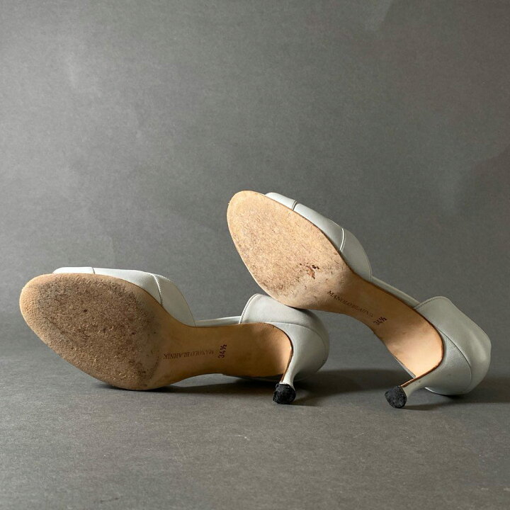 楽天市場】MANOLO BLAHNIK マノロブラニク オープントゥ レザー 