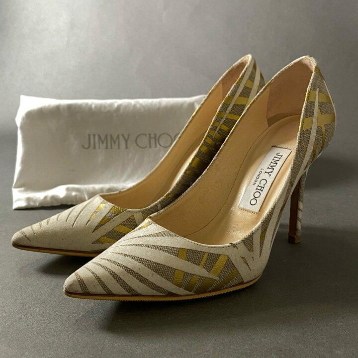 楽天市場】JIMMY CHOO ジミーチュウ デザインヒールパンプス 35 