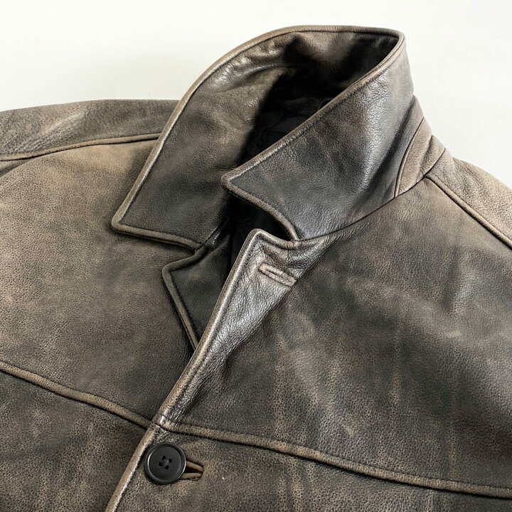 85h28 大きいサイズ☆ Eddie Bauer エディーバウアー レザージャケット 