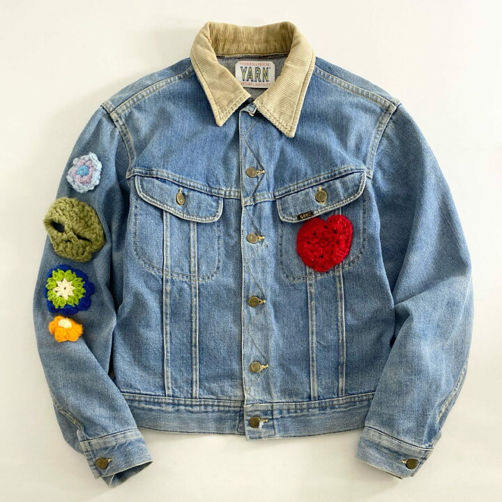 楽天市場】Y.A.R.N ヤーン 再構築 リメイク デニムジャケット 刺繍 LEE 