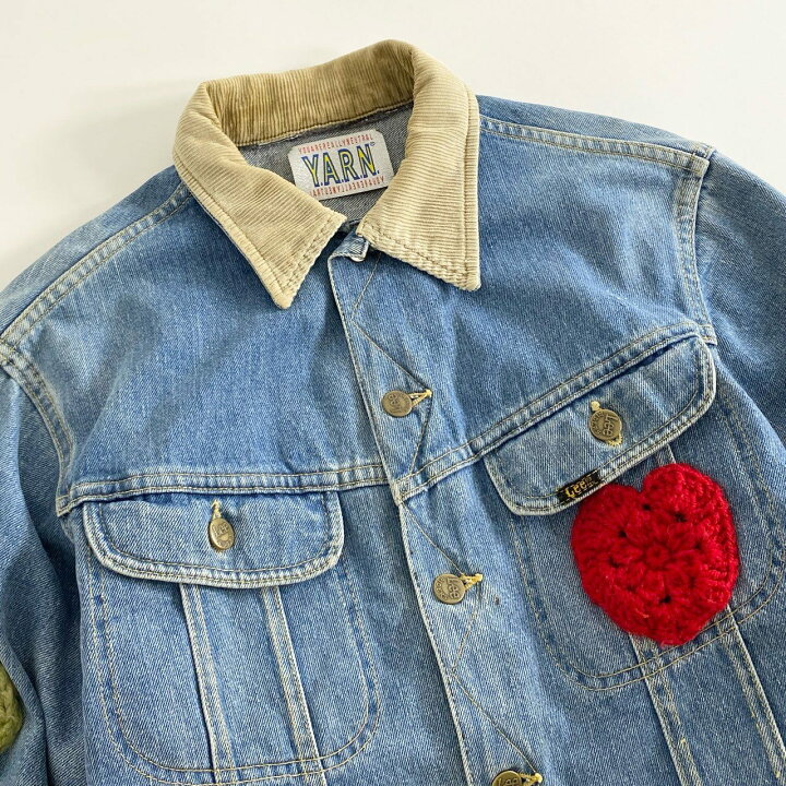 楽天市場】Y.A.R.N ヤーン 再構築 リメイク デニムジャケット 刺繍 LEE 