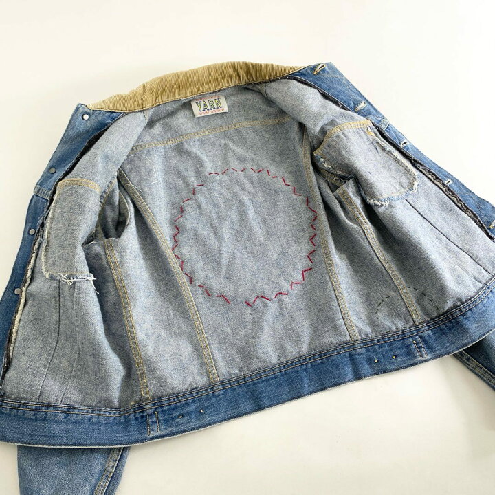 楽天市場】Y.A.R.N ヤーン 再構築 リメイク デニムジャケット 刺繍 LEE 