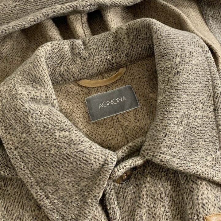 楽天市場】AGNONA アニオナ DAINAWOOL ダッフルコート 46 ベージュ 