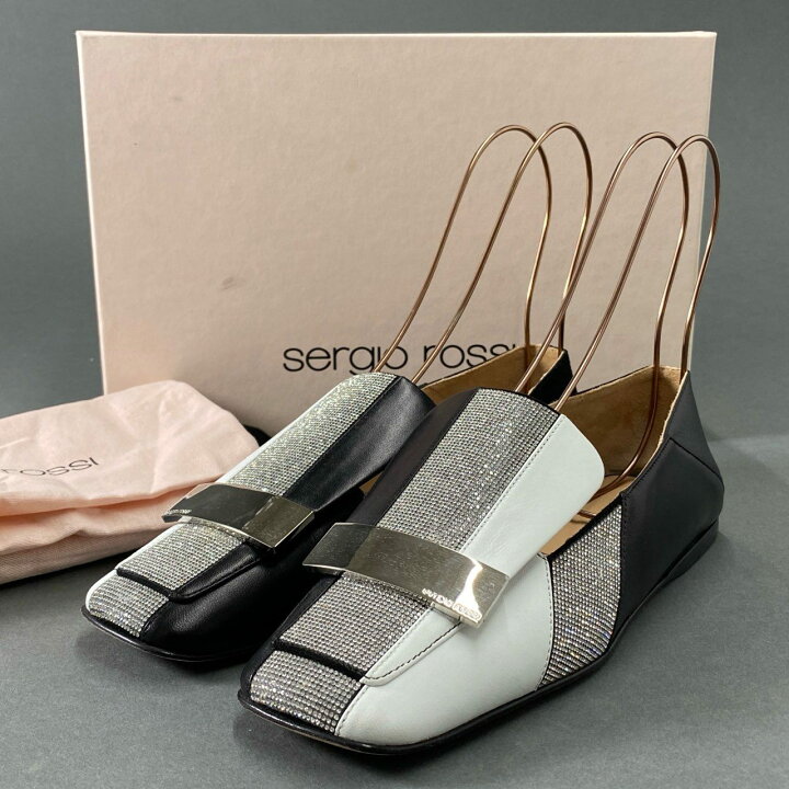 楽天市場】《美品》 sergio rossi セルジオロッシ SR1 ラインストーン 