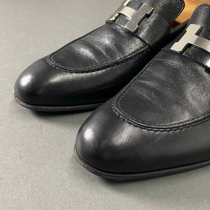 楽天市場】HERMES エルメス モカシンパリ Hロゴ 金具 ローファー 