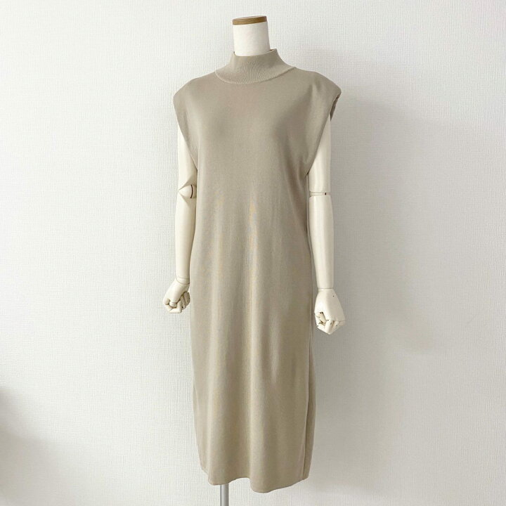 楽天市場】Rene ルネ ノースリーブ パールニットワンピース 6112537 36  