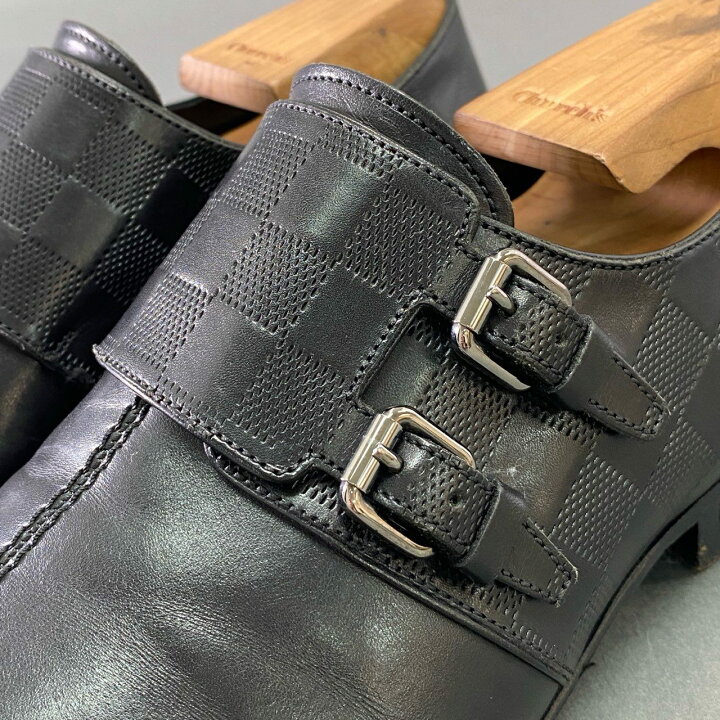 楽天市場】LOUIS VUITTON ルイヴィトン ダミエ ダブルモンクストラップ 