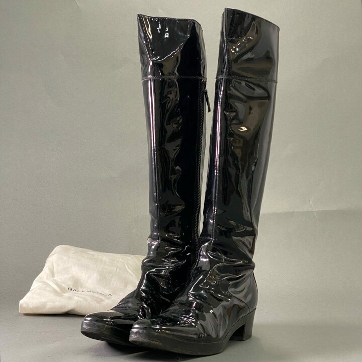楽天市場】BALENCIAGA バレンシアガ サイドジップ ロングブーツ 