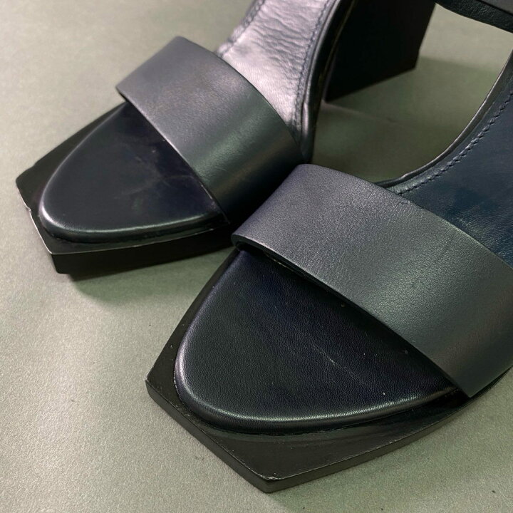 楽天市場】JIL SANDER ジルサンダー スクエアトゥ ウェッジソール 