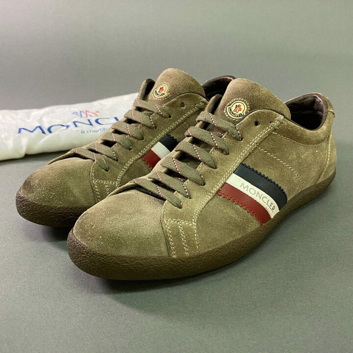 楽天市場】6j25 MONCLER モンクレール スエードレザー スニーカー 41 