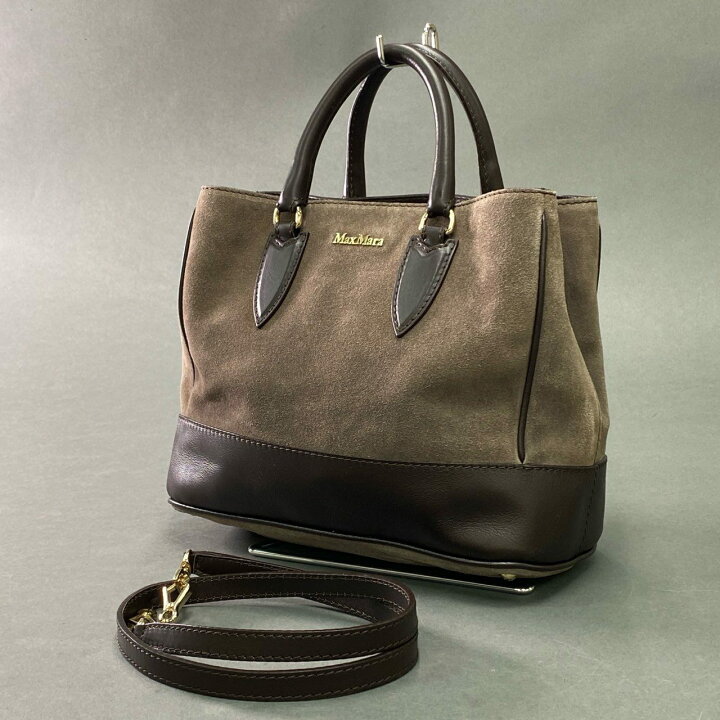 楽天市場】Max Mara マックスマーラ 2WAY スエードレザー ショルダー  