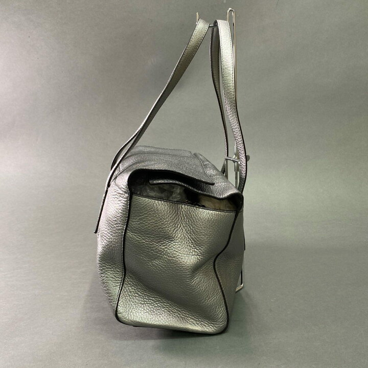 楽天市場】Max Mara マックスマーラ ポーチ付き メタリック レザー 