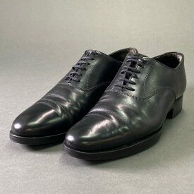 《美品》 Crockett＆Jones クロケットアンドジョーンズ ALKA LONSDALE ロンズデール ストレートチップ ドレスシューズ 24.5cm ブラック レザー ビジネス フォーマル オードリー 【中古】