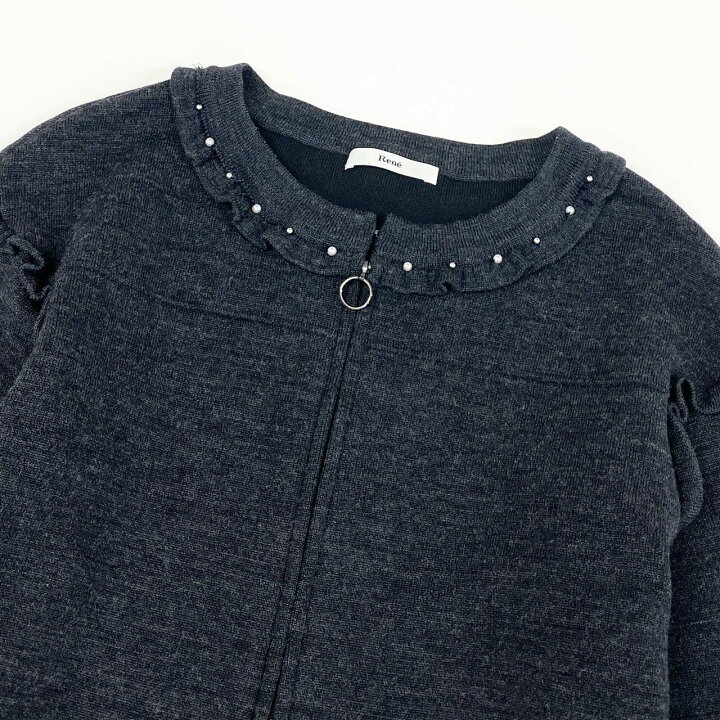 楽天市場】Rene ルネ リングジップフリルカーディガン ニット  