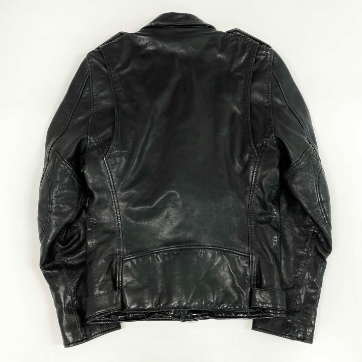 楽天市場】BLK DNM ブラックデニム ラムレザー ダブルライダース