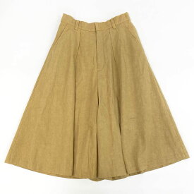 HOUSE OF LOTUS ハウスオブロータス タックパンツ ワイドパンツ キュロット M イエロー レディース 女性用u02t【中古】