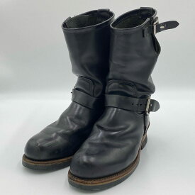 RED WING レッドウィング 2268 エンジニアブーツ USA 7 ブラック レザー メンズ ブーツ 革靴k02i【中古】