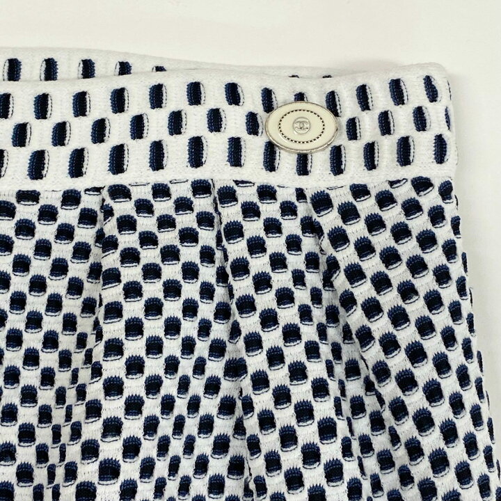 楽天市場】CHANEL シャネル ニットスカート ミニスカート フレア  