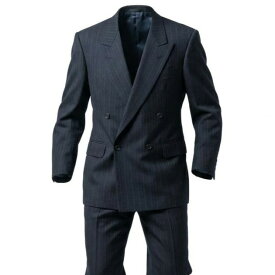 Burberrys バーバリーズ スーツセットアップ テーラードジャケット スラックスパンツ ストライプ 94-84-165 AB4 ネイビー ウール100％ メンズ 男性用o07t中古