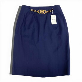 Vintage Celine ヴィンテージ セリーヌ Gold Hardware ゴールド金具 リングチェーン Skirt ひざ丈スカート Size 40 レディース 女性用k02i中古