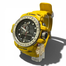 CASIO G-SHOCK カシオ Gショック GWN-7000 イエロー 腕時計 ガルフマスター 電波ソーラー デジタルウォッチ メンズk02i 中古