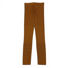 【美品】 PLEATS PLEASE プリーツプリーズ A-POC リブパンツ ストライプ PP22LF902 サイズ5 オレンジ系 レディース 女性服u02t 中古