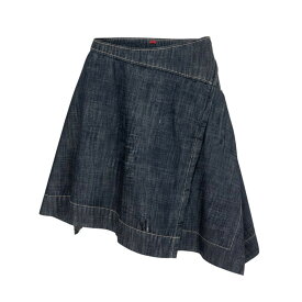【美品】 Vivienne Westwood RED LABEL ヴィヴィアンウエストウッド レッドレーベル 変形 デニムスカート サイズ2 インディゴブルー コットン100％ レディース 女性服u02t 中古