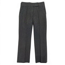 LOUIS VUITTON ルイヴィトン ハイウエスト テーパードパンツ センタープレス ボトムス バージンウール100％ サイズ38 レディース 女性服u02t 中古