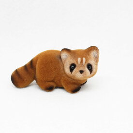 【フロッキー チャーミー アニマル マスコット レッサーパンダ 親】red panda 動物 アニマル 動物置物 インテリア アニマルグッズ 動物グッズ 雑貨 ハンドメイド 手づくり 可愛い かわいい ギフト プレゼント お祝い 誕生日]