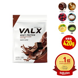 [お試しサイズ] VALX ホエイプロテイン WPC 420g 選べる6種フレーバー 国内生産 山本義徳 チョコレート ベリー ヨーグルト カフェオレ バナナ 抹茶 プロテイン タンパク質 筋トレ ダイエット 美容 置き換え 女性 バルクス