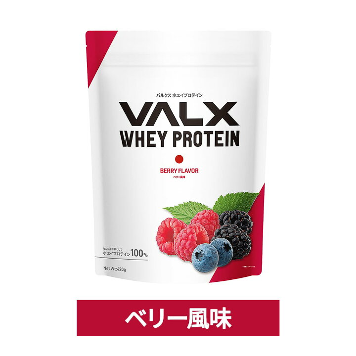 楽天市場】VALX ホエイプロテイン 低容量 420g チョコレート ベリー 