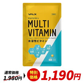 【〜1/20 23:59 期間限定 特別価格】VALX マルチビタミン【水溶性ビタミン】山本義徳 サプリ サプリメント ビタミン ビタミンC 60mg ビタミンB1 30mg ビタミンB2 30mg ビタミンB6 30mg ビタミンB12 100μg 配合