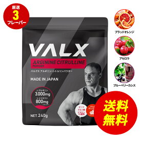 【〜1/29 1:59 期間限定 送料無料】VALX アルギニン・シトルリンパウダー 240g アセロラ風味 アルギニン シトルリン 山本義徳 国内生産 パウダー 筋トレ プレワークアウト クエン酸 男性 女性 L-アルギニン90,000mg配合 L-シトルリン24,000mg配合 バルクス
