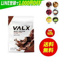 【〜4/20 23:59 期間限定 送料無料】[期間限定 LINE登録で1,000円OFF] [お試しサイズ] VALX ホエイプロテ…